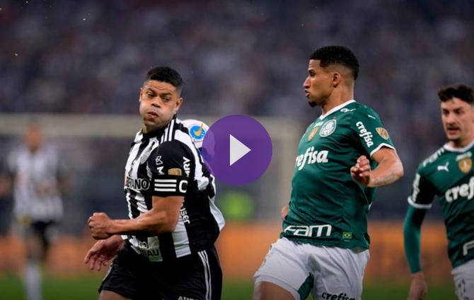 All square in the first leg between Atletico Mineiro and Palmeiras