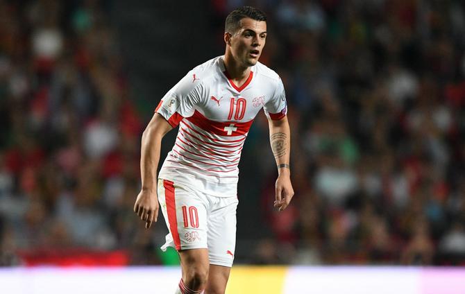 Xhaka in Switzerland's World Cup squad after injury scare
