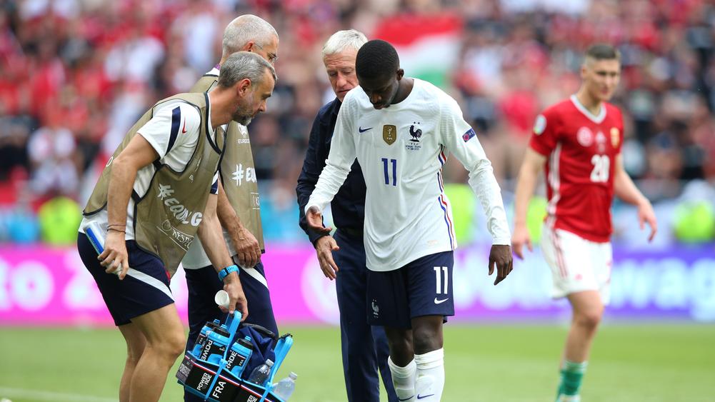 France winger Dembele to miss rest of Euro 2020 with knee injury