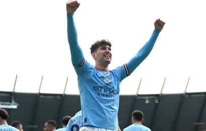 Manchester City’s John Stones celebrates
