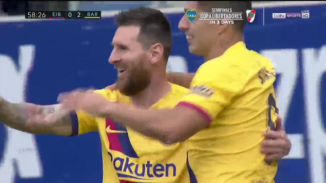 LaLiga SD Eibar 0-2 Barcelona - GOAL Messi