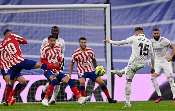 The tie decides the “Madrid derby” between Real and Atletico