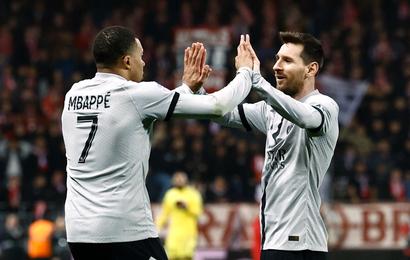 Kylian Mbappé and Lionel Messi
