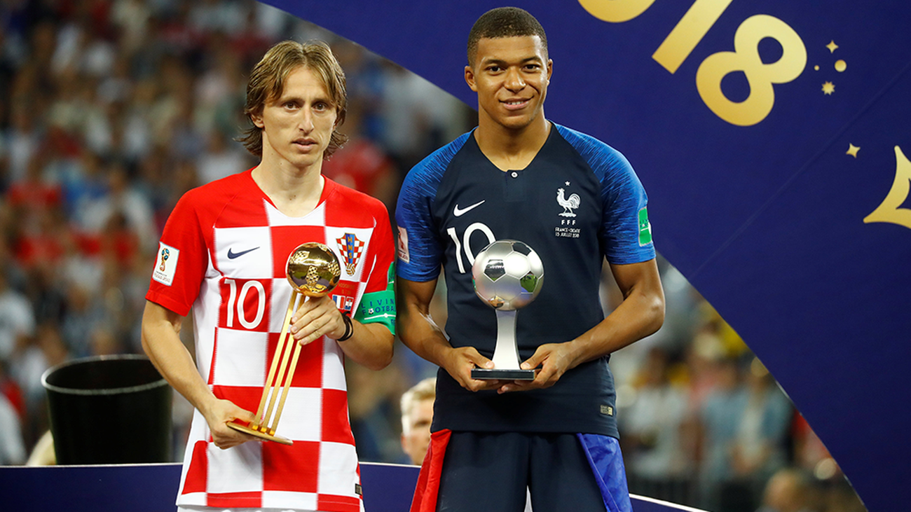 2018: Modric gana el de Oro y Kylian Mbappé es el Jugador Joven