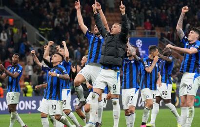 Inter Milan took a big step towards the Champions League final