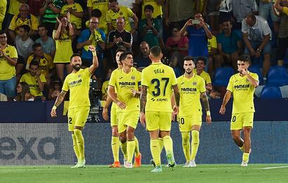 Jugadores del Villarreal celebran