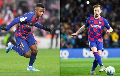 Barcelona's Ansu Fati (left) and Ivan Rakitic (right) named in Quique Setien's starting line-up to face Levante - beIN SPORTS USA