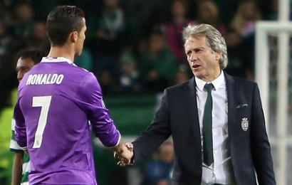 Jorge Jesus and Cristiano Ronaldo