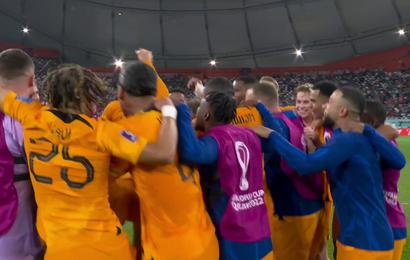 Coupe du Monde 2022 :  La très belle joie des Oranje en fin de match !