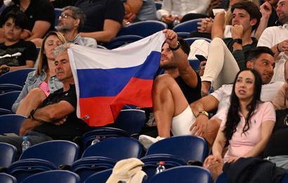 Russian flag Australian Open