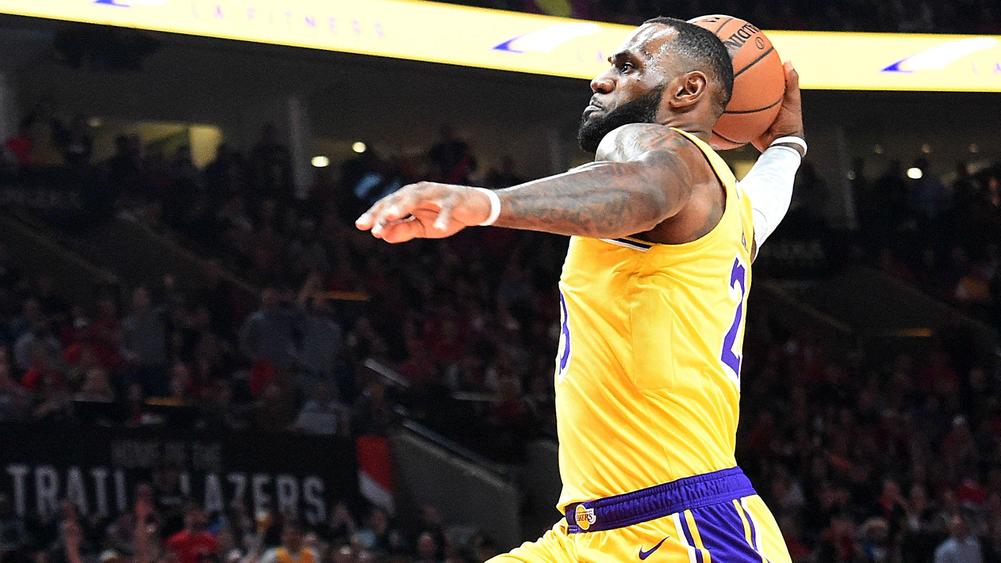 LeBron makes spectacular start on Lakers debut, but LA fall to Trail Blazers