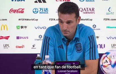 Argentine - Scaloni : "C'est un privilège de voir Lewandowski jouer"