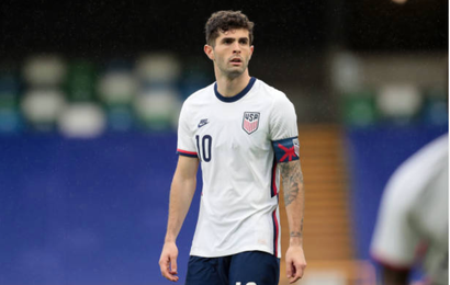 Christian Pulisic #10 of the United States during a game between Northern Ireland and USMNT