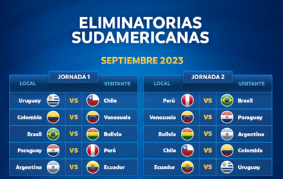 Las dos primeras fechas de la eliminatoria sudamericana al Mundial 2026