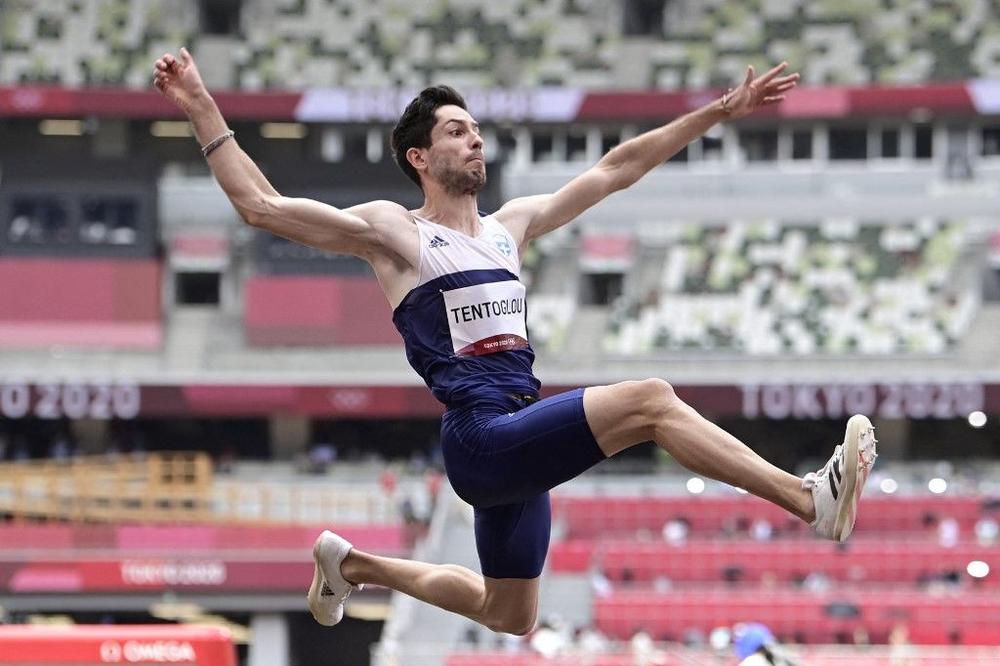 Greece's Miltiadis Tentoglou wins men's Olympic long jump gold