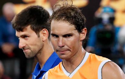 Los tenistas Nadal y Djokovic