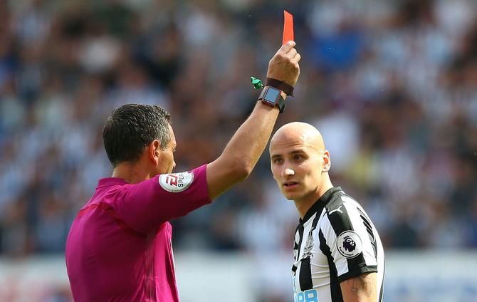 Newcastle United 0 Tottenham 2: and Davies punish Shelvey for petulant red card