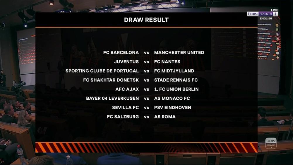 UEFA League Draw