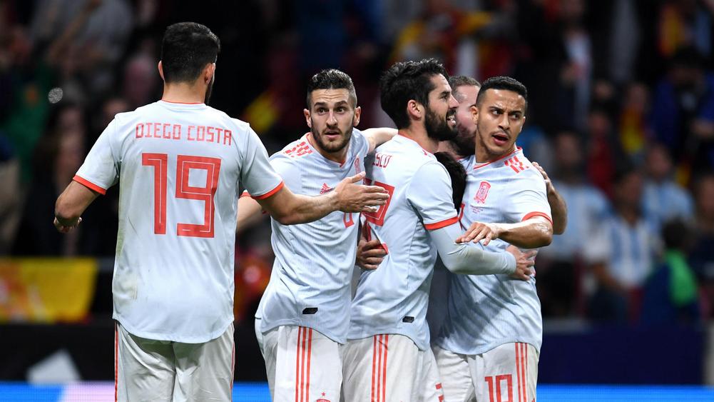 Image result for Spain 6-1 Argentina 2018