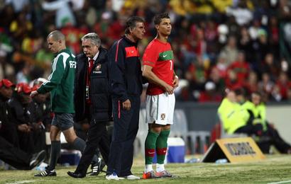 Carlos Queiroz y Cristiano Ronaldo