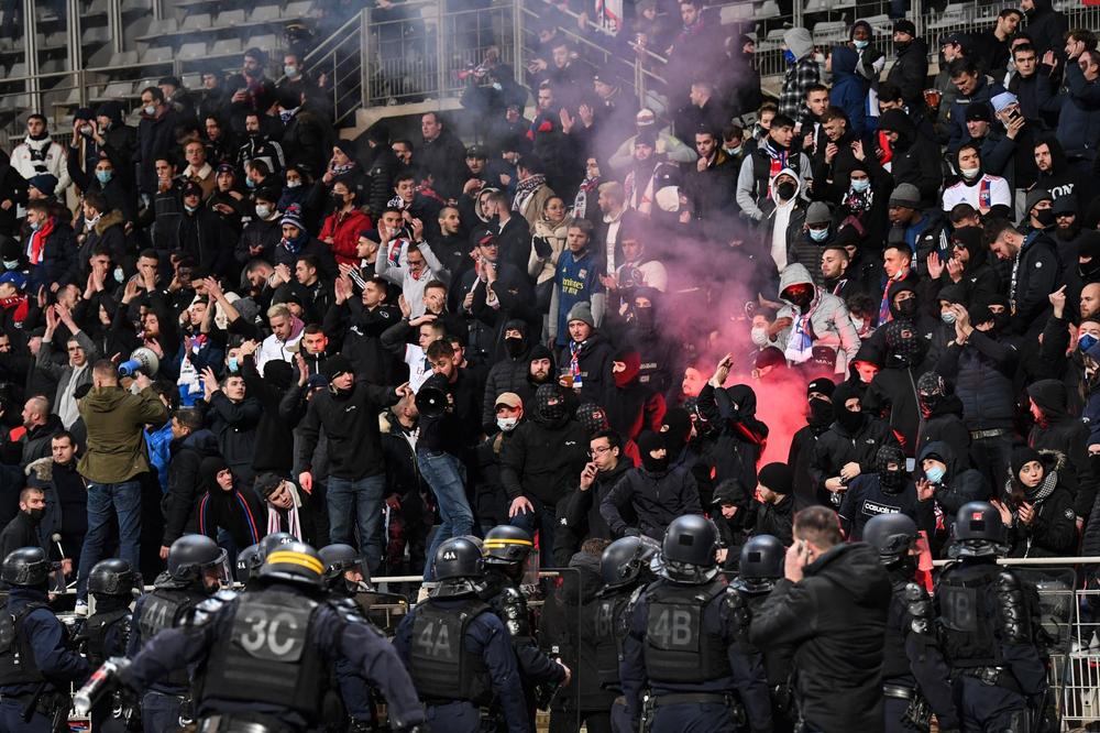 Paris FC and Lyon thrown out of French Cup for fan violence