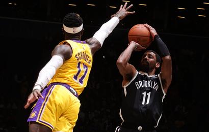 Kyrie Irving et les Nets s'adjugent les Lakers privés de LeBron James