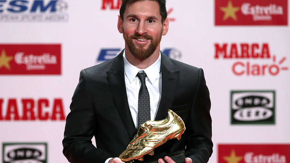 Lionel Messi recibe la Bota Oro de su carrera