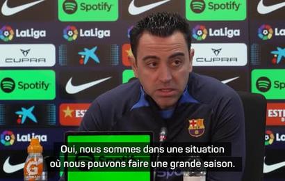 FC Barcelone - Xavi content de la saison malgré l'élimination en Ligue des champions