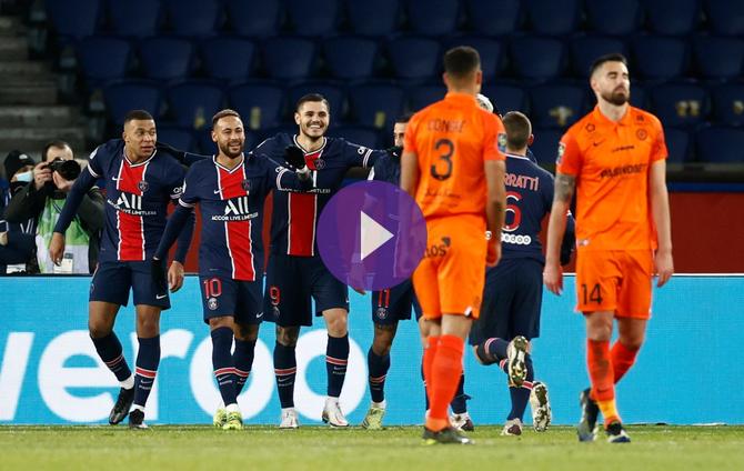 Résumé de la Ligue 1: Paris Saint-Germain 4-0 Montpellier (FT)