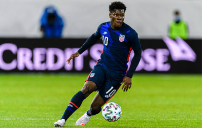 Yunus Musah of United States runs with the ball during the international friendly match between Switzerland and United States
