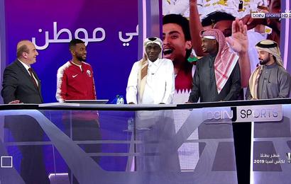 نجوم منتخب قطر يغنون "شومي له" في استودياهات beIN SPORTS