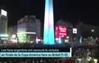 Copa America : Les supporters argentins en folie jusqu'au bout de la nuit