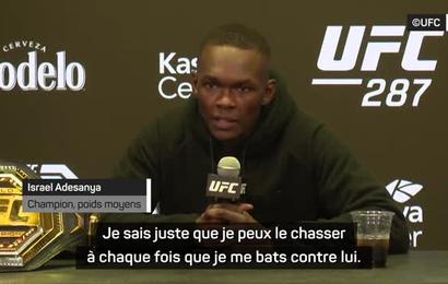 UFC 287 - Adesanya sur Pereira : "Je peux le chasser à chaque fois"