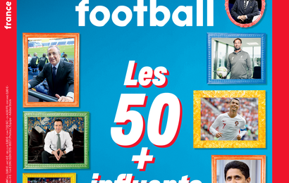 The cover of France Football's Top 50 most powerful people in the soccer world edition