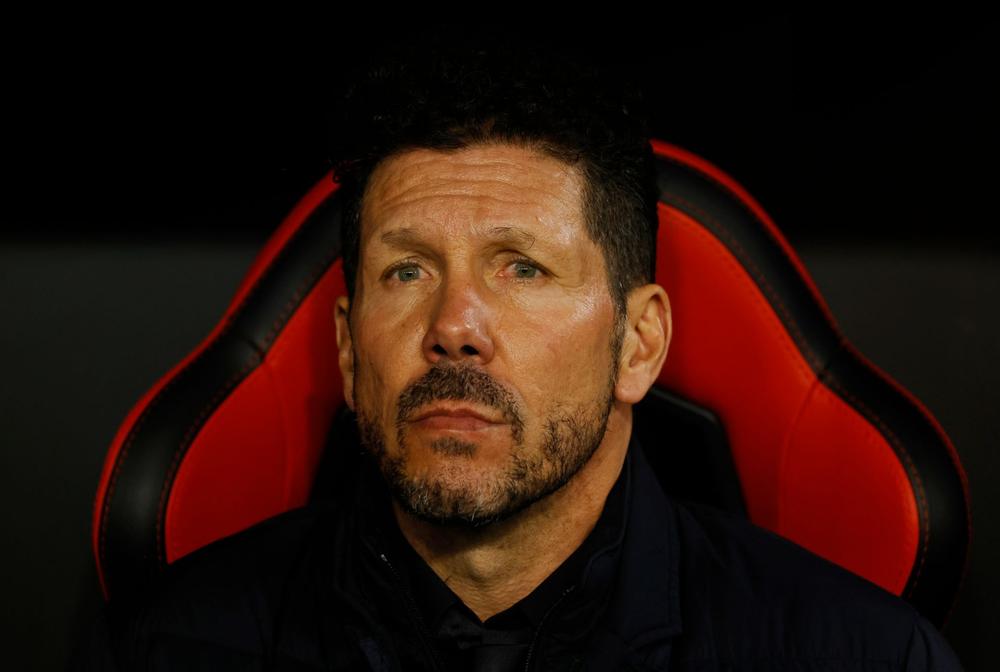 Atletico coach Simeone among five Covid cases at club