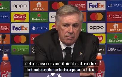 Ligue des Champions - Carlo Ancelotti : “City méritait de gagner”