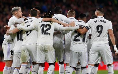 Jugadores del Real Madrid celebran