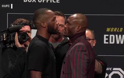 UFC 286 - Le premier face-à-face entre Edwards et Usman