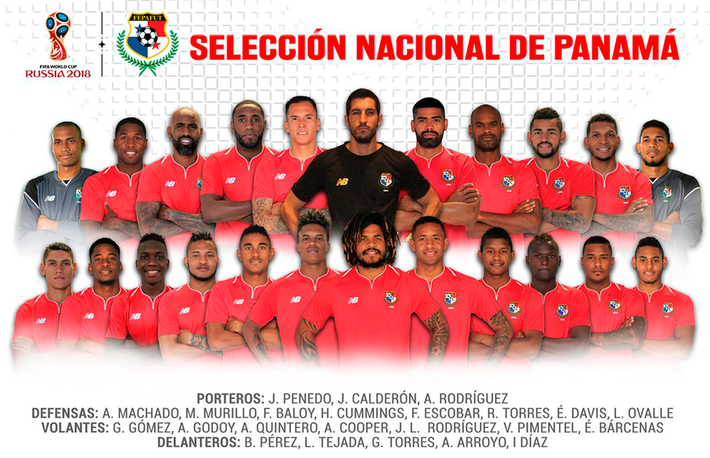 Panamá publica su lista de 23 convocados para la Copa del Mundo