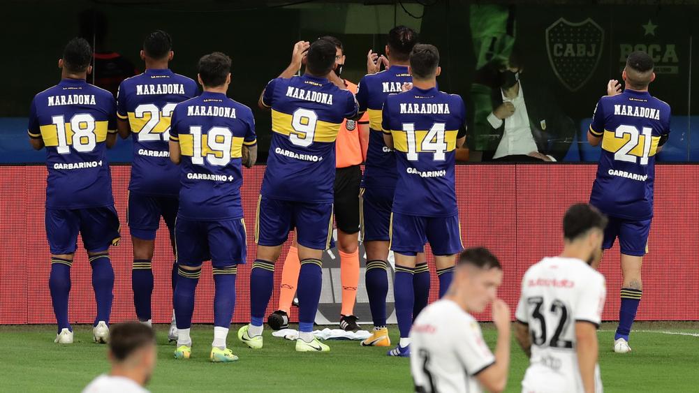 Boca Players In Moving Maradona Tribute To Legend S Daughter To Honour The Best You Must Play Well