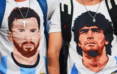 Lionel Messi and Diego Maradona T-shirt