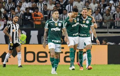 Jugadores de Palmeiras celebran