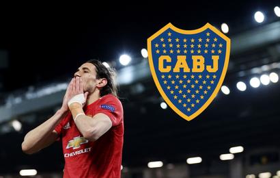Edinson Cavani Manchester United Boca Juniors