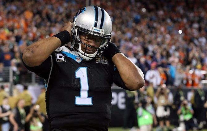 Video - Newton cuts news conference short after Super Bowl 