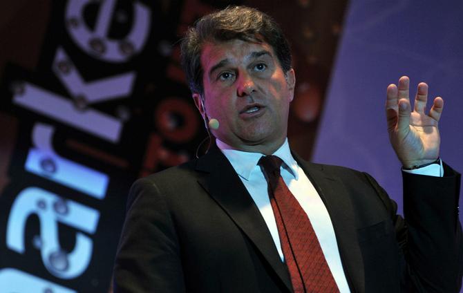 Laporta won't rule out Barca joining Ligue 1 - 670 x 424 jpeg 31kB